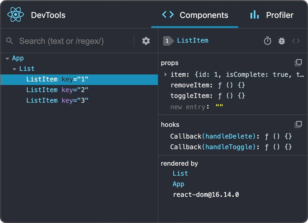 React Developer Tools standalone